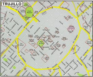 centro histórico de Trujillo (reprodução de imagem da Internet)