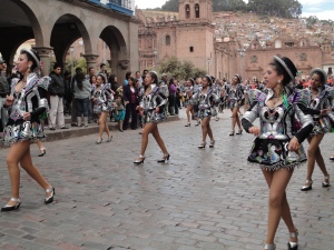 manifestação cultural em Cusco
