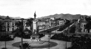 Plaza Bolognesi em 1928 (reprodução de foto da Internet)