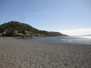 praias de areias escuras em Pucon