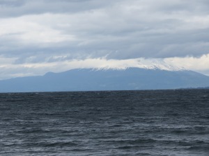 Lago Llanquihue e vulcão Osorno escondido