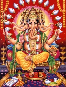 suástica aos pés de Ganesha (reprodução de imagem da Internet)