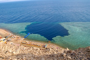 Blue Hole em Dahab (reprodução de foto da Internet)