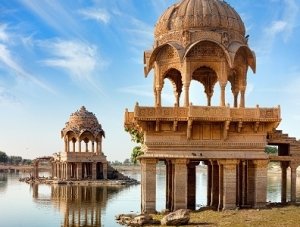 gadisar lago de Jaisalmer (reprodução de foto da Internet)