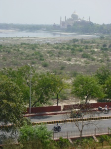 vista do taj Mahal do Forte de Agra